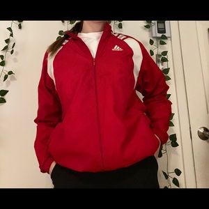 Coat adidas red
